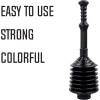 JS Jackson Supplies Professional Bellows Accordion Toilet Plunger, High Pressure