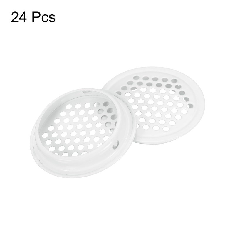 uxcell 24Pcs Air Vents Circular Flat Soffit Vent 50mm/2" Stainless