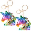Rhode Island Novelty 3 Inch Flip Sequin Plush Rainbow Silver