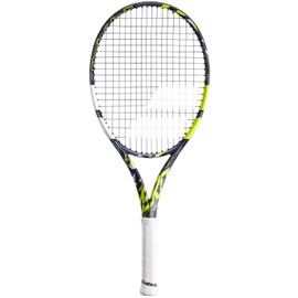 Babolat, Pure Aero Junior 25 Gen8 Junior 26 Gen8 Tennis Racket Length 660 mm Grey Yellow White Grip Size 1 for Competition Players Optimised for Power and Spin