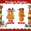 hoyuwak Reindeer Dog Costume Cute Pet Girl Christmas Moose Coat