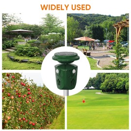 360° Solar Power and USB Charging Waterproof Dog Repellent Ultrasonic Cat Repeller