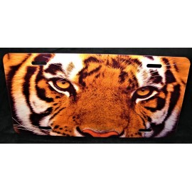 DIGIART INTERNATIONAL TIGER METAL CAR NOVELTY LICENSE PLATE WILDLIFE BIG CAT ANIMAL LOVE FRIEND TAG