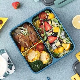 OEM Lonchera Hermetica 1.5 Lt Lunch Box Escuela Kawaii Cubiertos