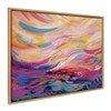 Kate and Laurel Sylvie Brush Strokes 90 Framed Canvas Wall