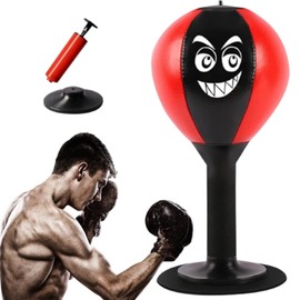 Ziyero Desktop Punching Bag,Boxing Bag Speed Balls Boxing High-Performance Spring Chassis & Strong Suction for Kids, Teenagers, Adult