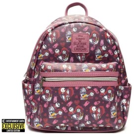 Loungefly Nightmare Before Christmas Jack Sally Hearts Mini Backpack EE Exclusiv
