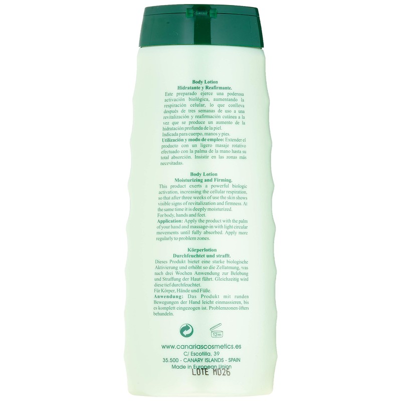 Canarias cosmetics Dermo Aloe Body Lotion Pack of 1x 500 g