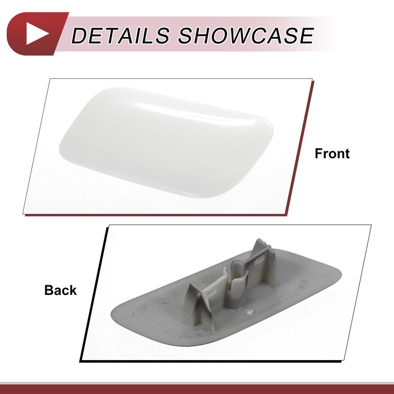 HEROFFIX Front Left Bumper Headlight Washer Nozzle Cover Cap No.8504560040A0