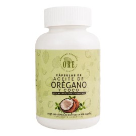 ORE - Aceite De Orégano Y Aceite De Coco En Capsulas 100 Pzas Ore - Top Quality