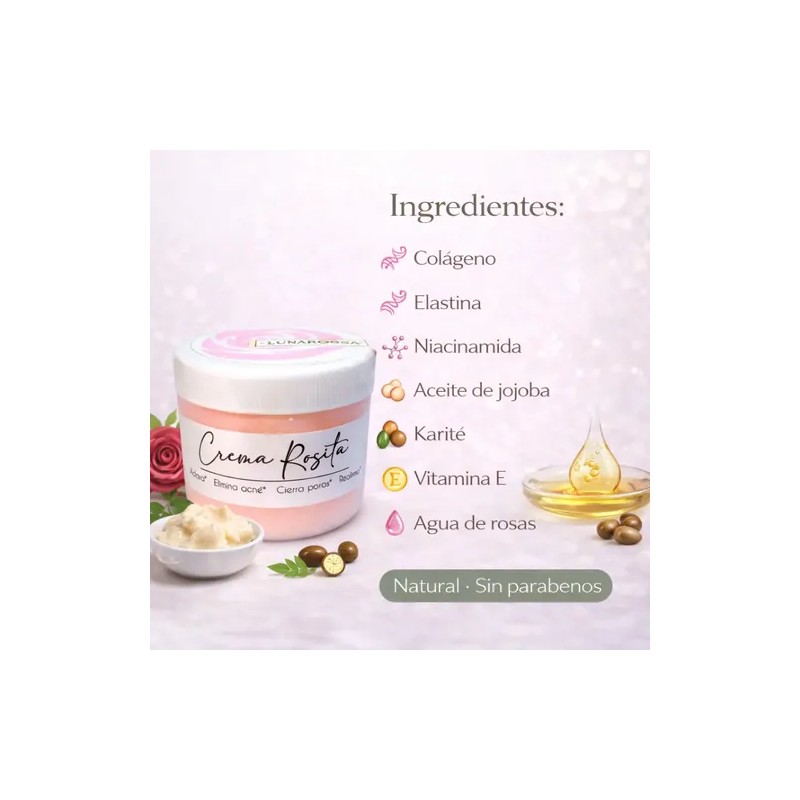 2 Crema Rosita De Obregón Original 100gr Natural Rejuvenece