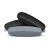 RayLove Unisex Hard Shell Eyeglasses Cases, Protective Case For Glasses(2Black+1Grey)