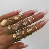 MINI BOXX Set De 15 Joyería Vintage Plata Negra Anillos