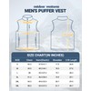 Outdoor Ventures Men's Lightweight Puffer Vest Outerwear Warm Quilted Sleeveless