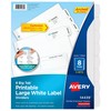 Avery Big Tab Printable Large White Label Dividers with Easy
