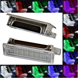 2x LED Module Footwell Lighting – White Blue Red SMD Module Footwell Set 1D (Blue)