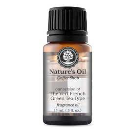 The Vert French Green Tea Type Fragrance Oil (15ml) For Diffusers, Soap Making, Candles, Lotion, Home Scents, Linen Spray, Bath Bombs, Slime