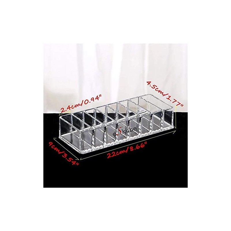 eS³kube 8 Slots ACRYLIC Compact Holder Powder Eye Shadow Blush