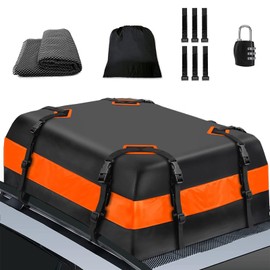 Rooftop Cargo Carrier,15 Cubic Upgrade Waterproof Roof Rack Cargo Bag Soft-Shell Rooftop Cargo Bag Suitable for All Cars,Suitable Suitable for All Cars Camping Storage Bag