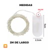Maíz Serie Luces Led Alambre Decorativas Dormitorio Navideñas 2m