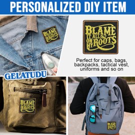 Blame It All On My Roots Patch 3 Inches Country Music Cowgirl Gift Cowboy Verse Iron On/Sew On Embroidery Fabric Applique Patches for Trucker Hats Clothes Backpack DIY Accessories Friends Mom Gifts