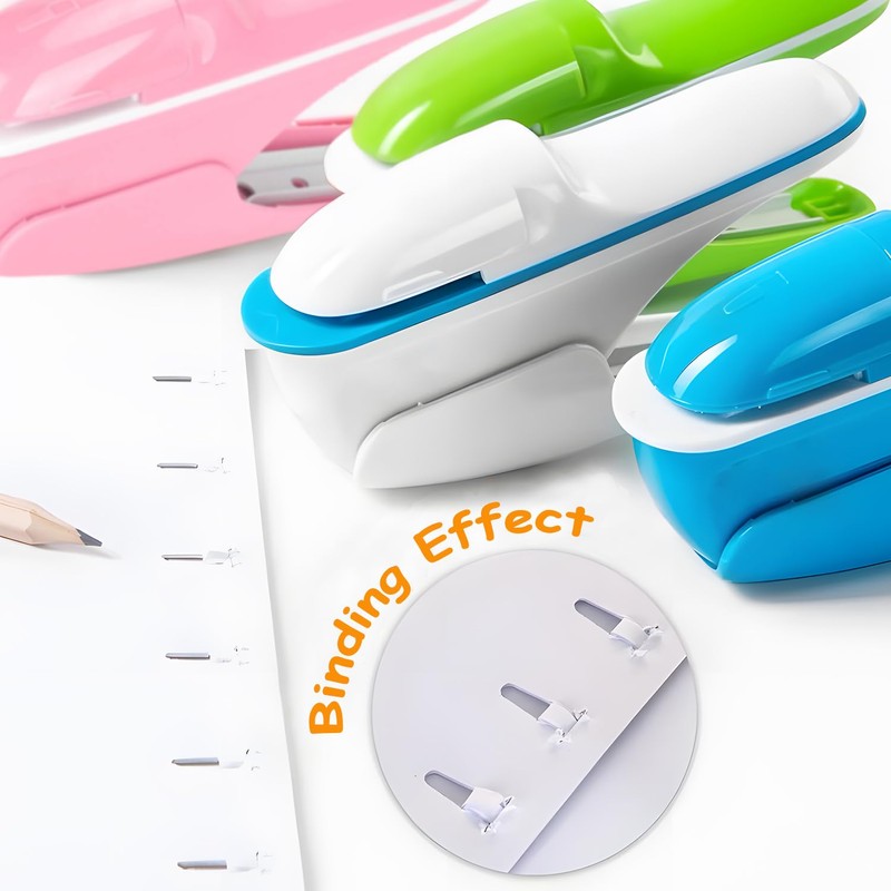 Stapleless Stapler, No Staple Stapler Paper Clinch Compact Staple Free