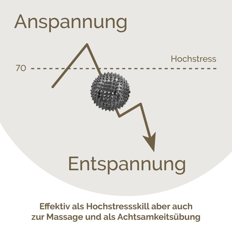 2 x DBT Skills Hedgehog Ball, Magnetic High Stress Acupressure