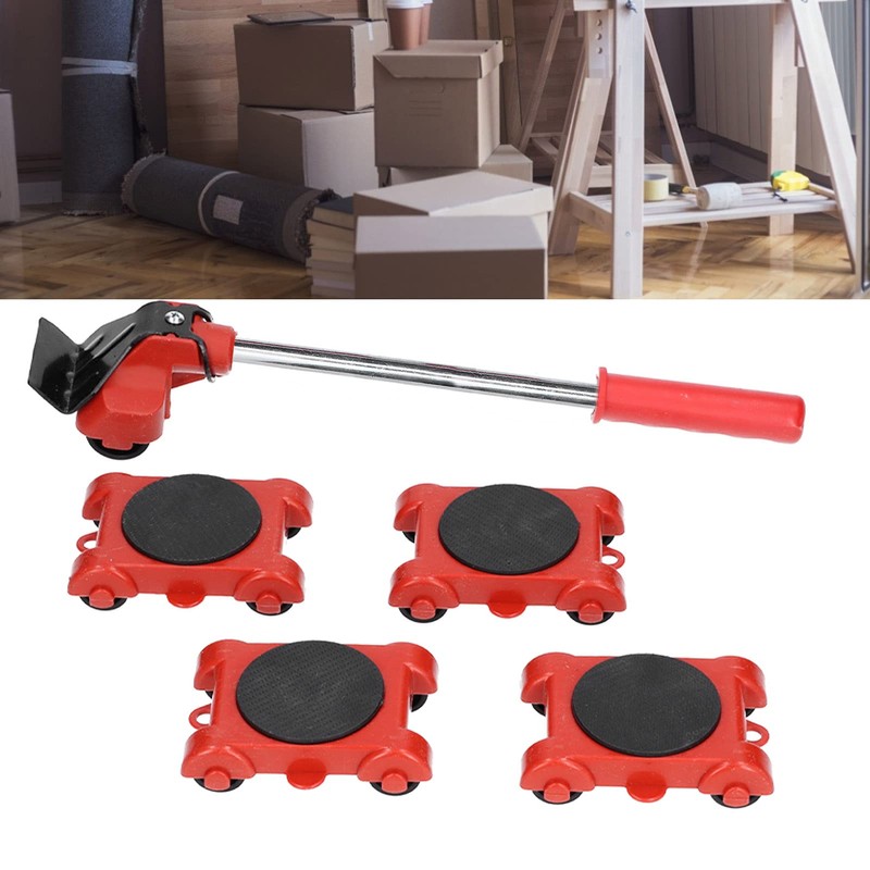 Furniture Lifter Set and Moving Tool, 5-Piece Heavy Furniture Transport