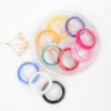 JIHUOO 10 Rolls 0.6 mm Flat Elastic Bracelet String Cord
