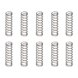 DTGN 0.4x4x15mm(DxODxL) Compression Spring - 30Pack - Good for Machinery - Spring Steel Extension Spring - Gray
