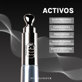 Pureza Natur Crema Contorno De Ojos Con Tecnologa Vibralift Para Ojeras Obscuras Y Bolsas  Con Cafena, cido Hialurnico Y Esferas Hidratantes 20g      