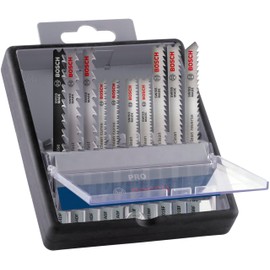 Bosch 10x PRO Hardwood and Laminate Jigsaw Blade Set (for Hardwood, Parquet, Length 83 mm, Professional Accessories Jigsaw)