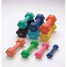 Sammons Preston 34950 Individual Neoprene Dumbbells, 3 LB, Easy-to-Grip