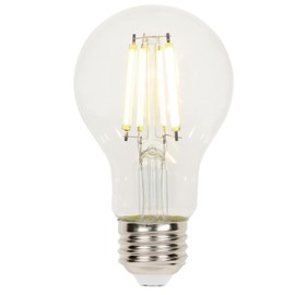 Westinghouse Lighting 5258000 6.5 Watt (60 Watt Equivalent) A19 Dimmable Clear Filament LED Light Bulb, Medium Base