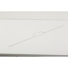 Gedotec Furniture Handles Aluminium White | 1 Piece - Folding Door Handles Furniture to Grip | BRAVE | Modern Vintage Industrial Design | Length: 400 mm | Cabinet Handles - Drawer Handles - Kitchen