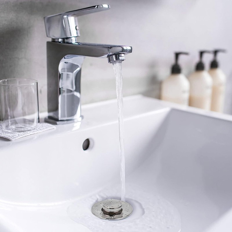 Tohrugue Universal Leak Plug Water Head Sink Pop Up with