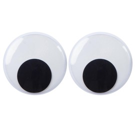 Allures & Illusions Giant Googly Eyes - Set of 2,Black, White, 7" Diameter