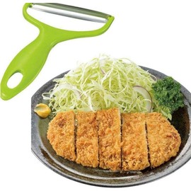 3-in-1 Vegetable Cutter Stainless Steel - Cabbage Cutter with Spiral Cutter and Peeler for Potatoes, Carrots and Fruit (Stainless Kitchen Helper, Ergonomic Handle, Multifunctional Cutter for Slicing