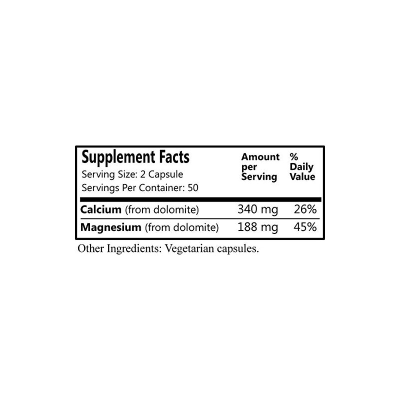 Daily Manufacturing Dolomite 100 Capsules