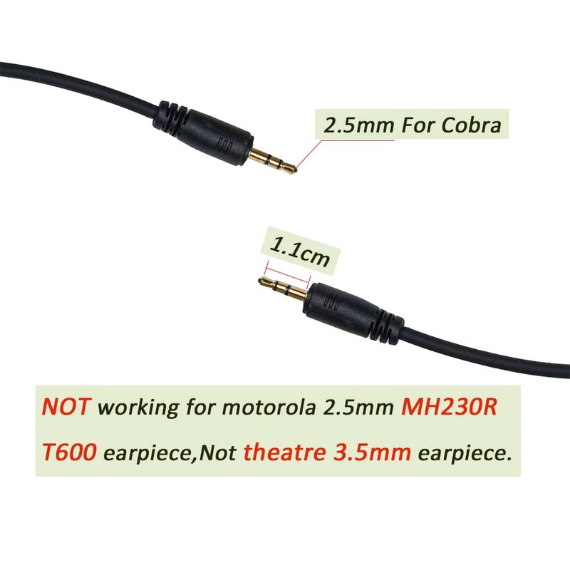 BVMAG Walkie Talkie Earpiece with Mic PTT G Shape Headset