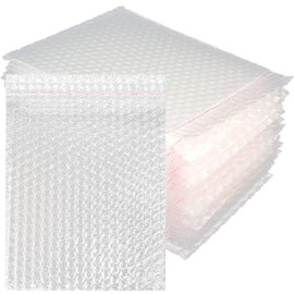100PCS Bubble Out Bags 7”x 8-1/4”Clear Bubble Mailers, Self-Sealing Double Walled Bubble Pouch Bags for Packing, Moving, Shipping, Mailing, Bubble Cushioning Wrap Bags