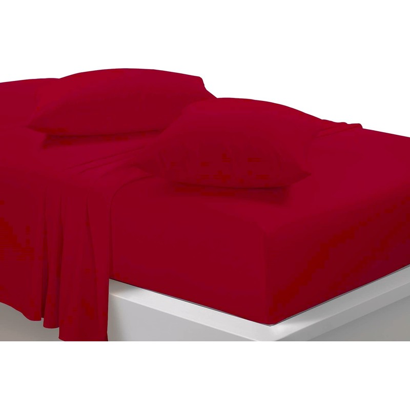 Fitted Bed Sheet With FREE MATCHING 2 X PILLOW CASES