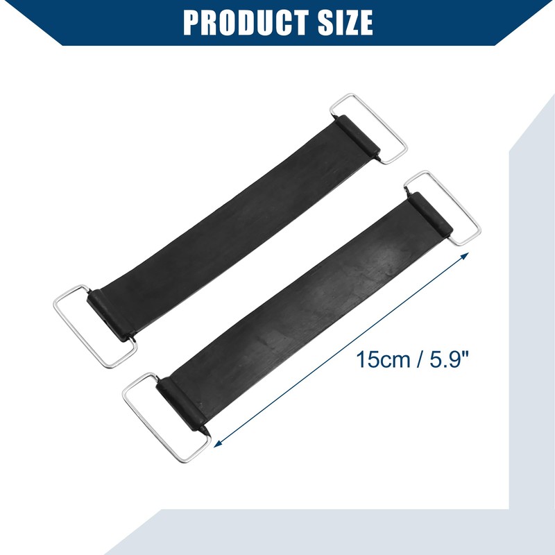 Hihaha Motorcycle Bettery Fixed Holder Rubber Strap Band 15cm/10pcs