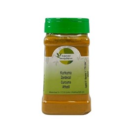 Kurkumapulver, hochwertiges Kurkumapulver, authentisches indisches Gewürz für goldene Milch, Kurkuma-Latte und -Paste, hoher Curcumin-Gehalt aus vertrauenswürdiger Quelle (160gr - Bottle)