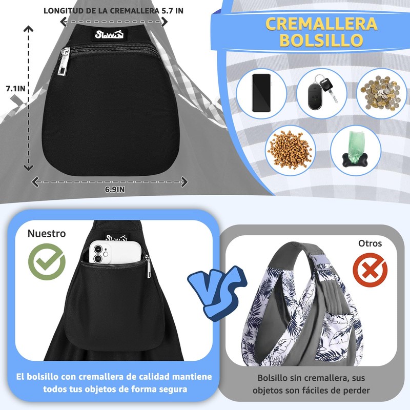 SlowTon Cangurera Mochila para Llevar Perro Manos Libres con Correa