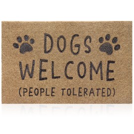 AAZZKANG Dog Doormat Funny Paw Mat Large 36"x24" with Non Slip Rubber Backing Easy to Clean Welcome Mats for Front Door,Patio,High Traffic Areas