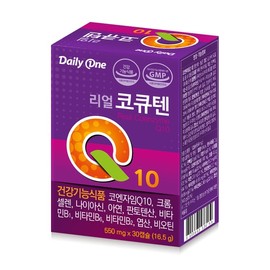 Daily One Real CoQ10 550mg x 30 Capsules 1 Bottle / 데일리원 리얼 코큐텐 550mg X 30캡슐 1통