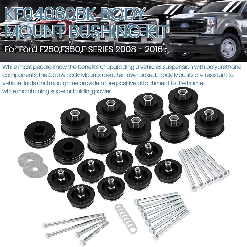 KF04060BK Body Mount Bushing Kit For Ford F250 F350 Super