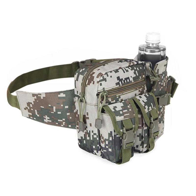 Waist Pack Pouch with Water Bottle Pocket Holder Waterproof Fanny