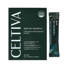 Seltiba 셀티바 파로 곡물 발효효소 인절미맛 14포 1개 / 써클 Celtiva Faro Grain Fermented Enzyme Injeolmi Flavor 14 Packs 1 Unit / Circle